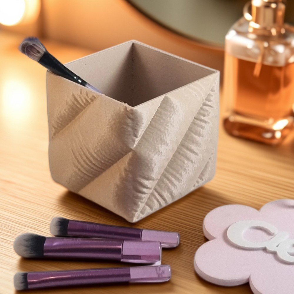 Organizador Porta Pincel Puff 3D