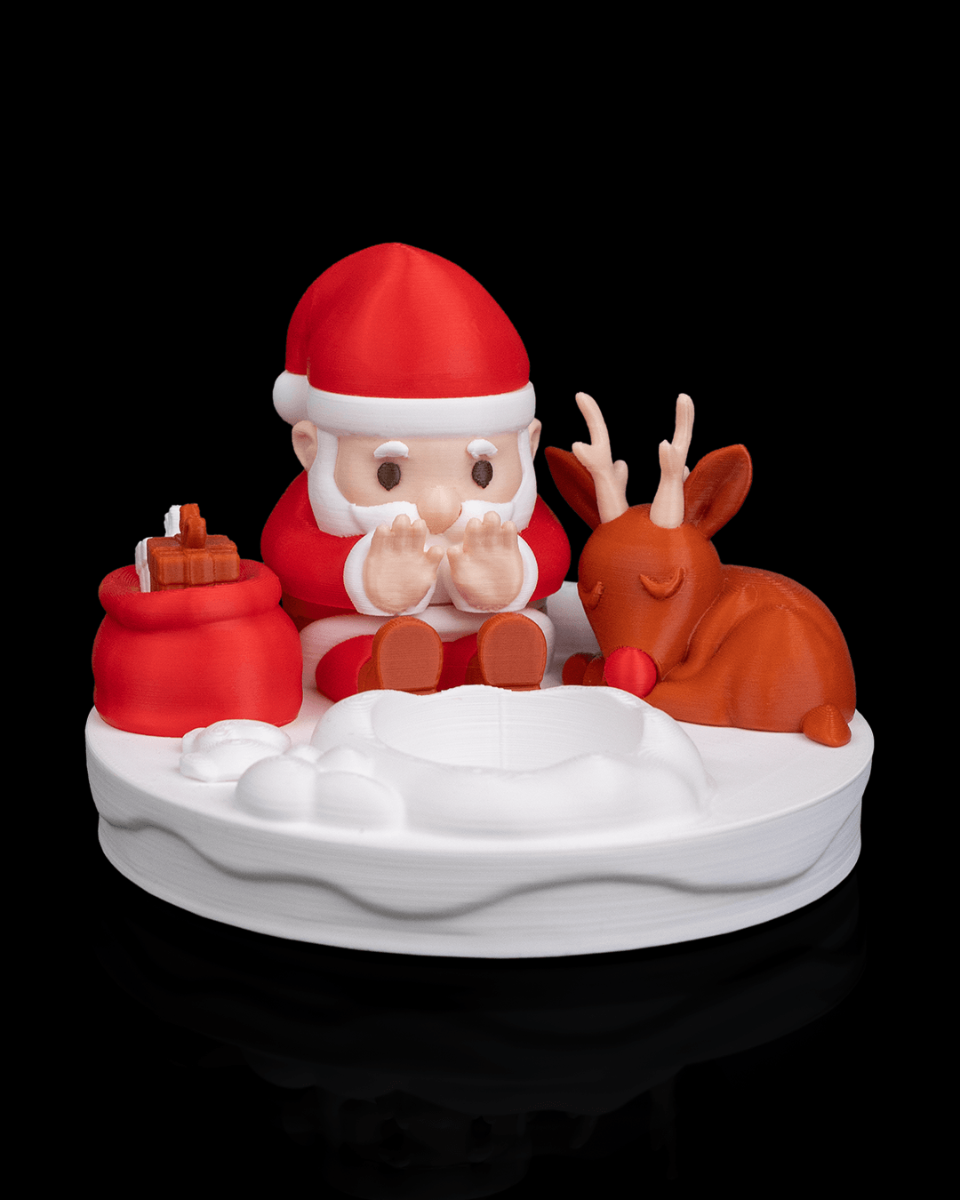 Foto da galeria do produto Luminária Natal Papai Noel 3D